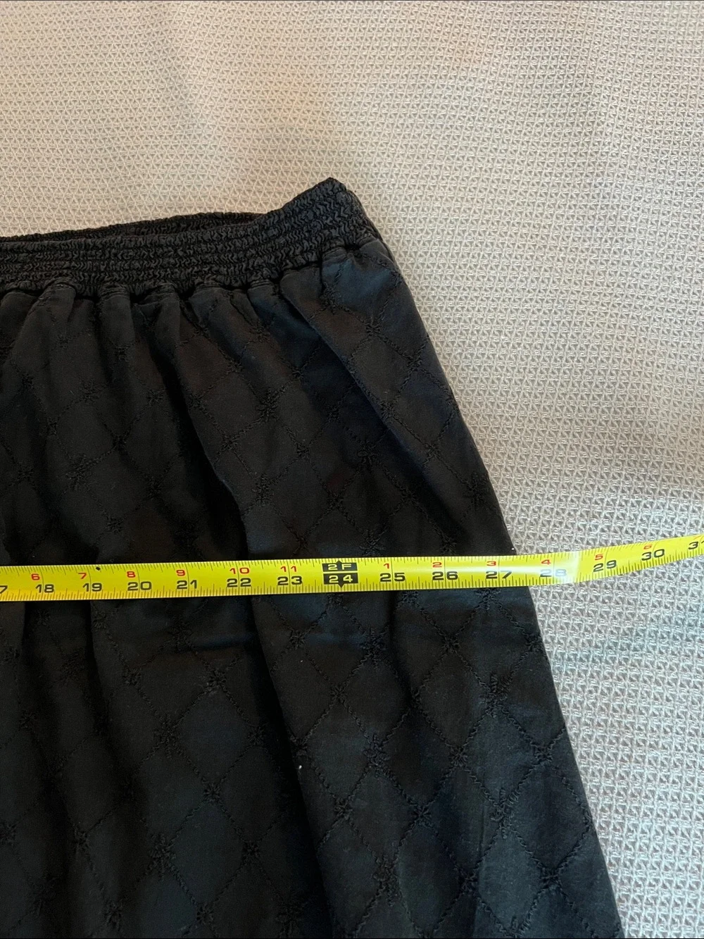 Style & Co. Black Cotton lined A-Line Skirt